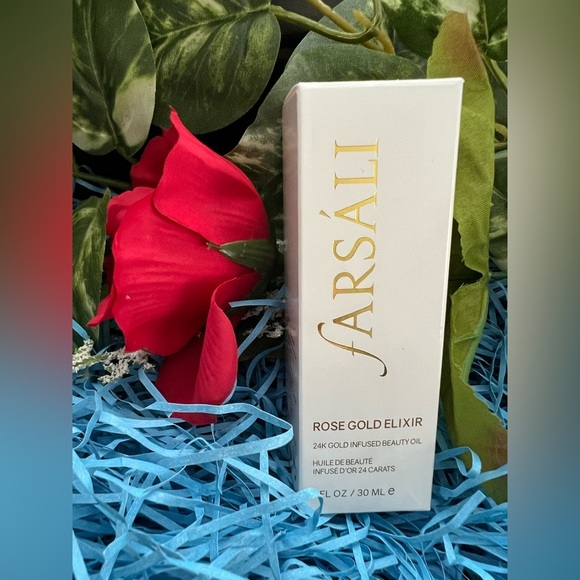 NIB fARSALI Rose Gold Elixir 24K Gold Infused Beauty Oil - Picture 1 of 9